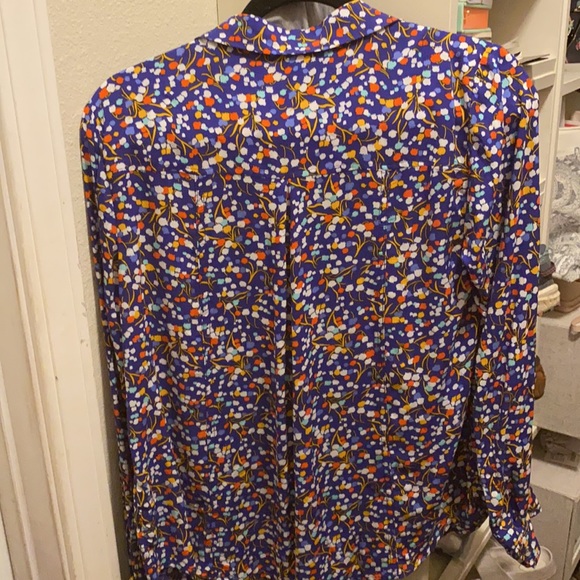 Anthropologie 9 of 52 Conversations limited capsule size 4 small blue - Picture 6 of 8